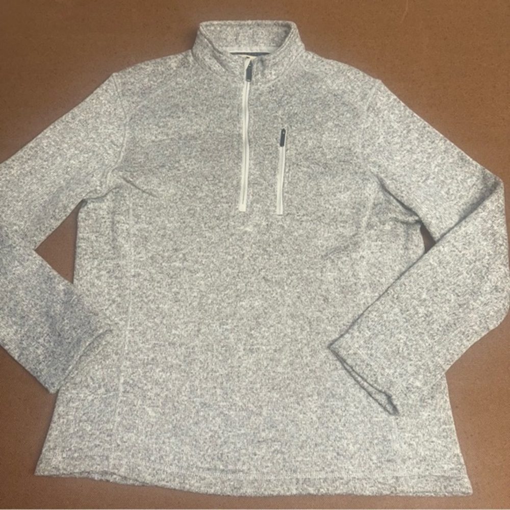 Woolrich Men's Fleece Half Zip Pullover Jacket Gray XXL